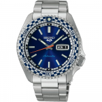 Seiko 5 Sports SRPK65K1 Sinine ruuduline lipp Automaatne meeste k&auml;ekell 42.5mm h&otilde;be