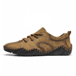 Meeste vabaajajalatsid Retro Briti stiilis nahk Puhas k&auml;sitsi valmistatud meeste paadikingad Kollased Loafer meeste kingad 38 pruun