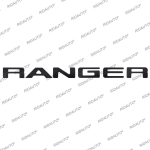 Kvaliteetne ABS 3D Rangeri embleemi kleebis Sobib Ford Ranger T9 2022 2023 Wildtrak Sport XLT XL+ XL Tagaluugi logot&auml;hed must