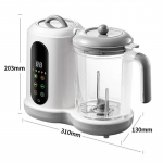 110V/220V Beebitoidu Lisandite Tegija Multikeetja Tahke Toidu Keetmismasin Elektriblender Veski Mikser Aurutamine ja Keetmine (WHITE,EU Plug) valge