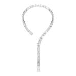 Swarovski Millenia originaalse disainiga kristallkaelakee, sama stiil meestele ja naistele, valge 5705789 valge