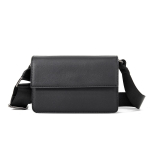 2026 Uus Nahast Must Messenger Bag Meestele Kotid Vabaaja Mees Crossbody Kott Disainer Meeste Kott &Auml;ri Sling Pack &Otilde;lakott must
