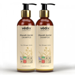 Vedix Dhavath Juuste v&auml;ljalangemise kontrolli &scaron;ampoon normaalsele-rasusele juukset&uuml;&uuml;bile | Ayurveda &scaron;ampoon meestele ja naistele | Komplettpakend | 200 ml*2