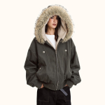 Karuskrae Kapiga Parkad Y2k Harajuku Paksenendatud Tepitud Joped Vabaaja T&otilde;mblukuga Gooti Naistele&Meestele Talvejoped Streetwear XL hall