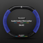 34 CM Peugeot seemisnahast auto roolikatete jaoks 3008 4008 5008 208 e208 2008 e2008 s&uuml;sinikkiust libisemisvastased roolikattekatted