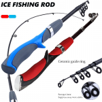 Teleskoopvurr s&uuml;sinikkiust p&uuml;&uuml;gikepp J&auml;&auml;p&uuml;&uuml;gi ritv talviseks karpkala p&uuml;&uuml;giks 1.6m punane