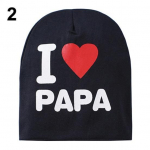 Kevad-s&uuml;gis beebim&uuml;tsid Lastele kootud soe puuvillane v&auml;ikelapse nokam&uuml;ts Beanie Papa must