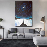 5D Diy Broderies Diamants Night View Snow Diamond Mosaic Teemantmaal 20X30