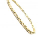 Les Tr&eacute;sors De Lily [F6724] - Bracelet plaqu&eacute; or 'D&eacute;esse' blanc kuld