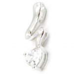 Les Tr&eacute;sors De Lily [I4220] - h&otilde;bedane ripats 'C&acirc;lin' H&otilde;bevalge (roodiumiga kaetud) - 24x6 mm valge