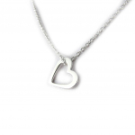 Altesse [L0151] - Collier argent 'Love' argent&eacute; h&otilde;be