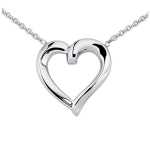 Altesse [M1168] - Collier argent 'Love' h&otilde;be