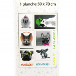 Les Tr&eacute;sors De Lily [L4992] &ndash; kleebiste leht  Loomade armastus  kassid koerad (50x70 cm) mitmev&auml;rviline