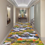 3D-koridori vahek&auml;igu vaipade vaibad kirikulava koridori vaipade vahek&auml;ikude matid p&otilde;randavaibad 100cm*400cm