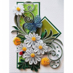5D DIY teemantmaal  Kollane lill  Tikand Ristpistes 3D Kodukaunistus 20X30CM
