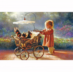 T&auml;isteemanttikandid mosaiik beebit&uuml;drukute ja Pte Dogs 5D ristpistes teemantmaaling DIY kleebiste dekoormaalingud 20X30CM