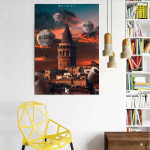 DINGPU DIY 5D Teemantmaal Teemanttikandid Maastiku Maja Ristpistes T&auml;is&uuml;mmargune puur Rhinestone Art Kodukaunistus 20X30CM