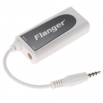 Flanger FC-21 kitarripistiku muundur elektrikitarri bassi ja mobiiltelefoni tahvelarvuti adapteriks valge
