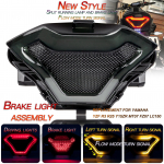 Mootorratta piduritule tagalamp koos LED-suunatuledega Yamaha YZF R3 R25 Y15ZR MT07 vahetus sinine