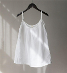 Johnature 19 Summer Cotton 5 v&auml;rvi lahtine Lihtne vabaaja render Women Camis One Size