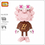 LOZ 9229 Multikas mood roosa nukukoletis 3D mudel 730 tk DIY mini teemantklotsid klotsid ehitusm&auml;nguasi kingitus karbita