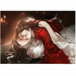 5D Teemantmaal Tian Guan Ci Fu t&auml;is, &uuml;mmargune, &uuml;mmargune teemanttikandid kunst Teemantmosaiik Anime tegelane, kodukunst Full Round 20x30CM