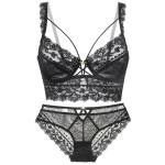 Kuum allahindlus Seksikas &uuml;li&otilde;huke tass Bralette pitsist Tippklassi tikandiga Push Up rinnahoidja komplekt Klassikaline &otilde;&otilde;nes naiste aluspesu suures suuruses pesu 70B must