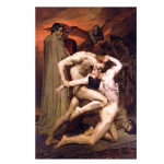 T&auml;ielik &uuml;mmargune 5D teemanttikandid DIY teemantmaal Dante ja Virgil In Hell Mosaic Kodukaunistused Ristpistete komplektid Kunst Full Round 20x30CM