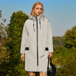 Mantel ZIAI kevad &otilde;huke pikk vaba aeg puhas v&auml;rv v&auml;ljat&otilde;mmatav kapuutsiga mantel mood t&otilde;mblukk tuulekindlad &uuml;ler&otilde;ivad XS