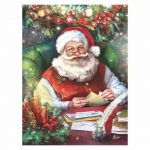 DIY 5D Teemantmaaling J&otilde;uluvana Teemanttikandid J&otilde;ulud T&auml;isruudukujuline Teemantmosaiik Talvine Lumi Ristpistes Kodukaunistus Full Round 20x25CM