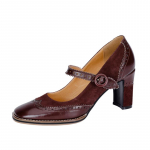 Naised Pumps Naturaalsest nahast Kingad Brogues Kingad Lehmanahast Mary Jane Kingad Kontsad 40 punane/pruun