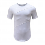 Muscleguys Sport Casual L&uuml;hikeste varrukatega T-s&auml;rk Tide Br&auml;nd Suvine hingav puuvill ja v&otilde;rk Treeningsaaliriided Fitness kulturism Meeste topid M must