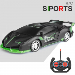 1:16 4 kanalit RC auto Led Light 2,4G raadio kaugjuhtimispuldiga Autod Sportautod Kiire driftiauto Poiste M&auml;nguasjad lastele 30M tumeroheline v&auml;rv