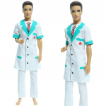 1 komplekt Nukur&otilde;ivad Ken Dolls Meestele Igap&auml;evaseks kandmiseks Mix Triibuline T-s&auml;rk S&auml;rk P&uuml;ksid P&uuml;ksid L&uuml;hikesed p&uuml;ksid Vabaaja riided Ken Doll Kid M&auml;nguasjade tarvikud