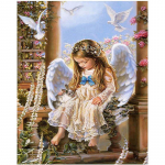 5D DIY Teemantmaal Ristpistes T&auml;is&uuml;mmargune puur Religioon Ingel Teemanttikandid Mosaiik T&uuml;drukupilt Kodukaunistus Full Round 20x30CM