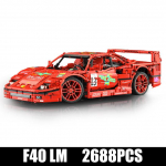 HALLITUSKUNINGAS 13095 Tehniline 1:10 Mudelauto APP RC F40 Super Sport Car MOC-98701 Ehitusklotsid Tellised M&auml;nguasjad Lastele S&uuml;nnip&auml;evakingitused without motor