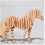 Les Tr&eacute;sors De Lily [A2713] - 3D papist kujuke  Horse  - lauad 30x30 cm pruun