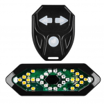 Nutikas jalgratta suunatuli USB laetav jalgratta tagatuli tagatule juhtmevaba kaugjuhtimispuldi LED must