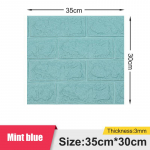 3/5/10 tk 30 * 35 cm / 70 * 15 cm 3D isekleepuvad seinakleebised Kodukaunistuse taustakleebised Vee- ja niiskuskindlad 10pcs 30*35cm