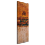 L&otilde;uendiprint Palm Camel Desert 30x90 oranž