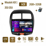 Mitsubishi ASX 1 2010-2016 jaoks C4 Peugeot 4008 autoraadio jaoks Multimeedia Videopleier Navigatsioon GPS Carplay Android 2din 2+32GB 2+32GB