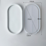 Ovaalne kandik, tsemendist silikoonvormid, meisterdamine lillepott Betoon krohvvormi alusalus Kristallvorm kipsvorm kodukaunistusega k&auml;sit&ouml;&ouml; Oval