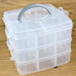 L&auml;bipaistev reguleeritav virnastatav sahtli pesa plastikust hoiukarp, Snap-Lock l&auml;bipaistev konteinerkarp m&auml;nguasjaehete tarvikute hoidmiseks