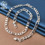 925 h&otilde;bedane 8 mm lame k&uuml;lgkett 16/18/20/22/24 tolli kaelakee ehted 40cm