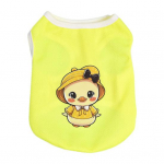 Koera vest &Uuml;markaelus Suvine hingav lemmiklooma T-s&auml;rk armas multikas Loomaprint Kass Pullover Lemmikloomade moer&otilde;ivad XL pruun