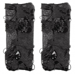 Casaul Broken Slit kindad Seksikad gooti s&otilde;rmedeta kindad Halloweeni kindad mustad rebenenud augud Decor Cosplay kindad t&auml;iskasvanutele One Size must