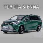 1:24 Scale Toyota Sienna MPV sulamist automudeli survevalu metallist m&auml;nguasja tarbeauto mudeli simulatsioon helivalguskollektsioon lastele kingitused 21.5x10x7.5cm roheline