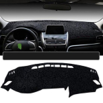 Flanellist armatuurlaua kattepadi Mitsubishi Eclipse Cross 2017 jaoks - libisemisvastane matt p&auml;ikesevari Dashmat Dash vaibavaip Right Hand Drive RHD gray