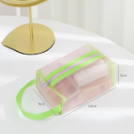 Marli kaasaskantav meigikott Naistele l&auml;bipaistev reisikott tualett-tarvete kott nahahooldustooted huulepulga pintsel kaasaskantav s&auml;ilituskoti karp S