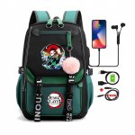 Anime seljakotid Suure mahutavusega manga reisimiseks Igap&auml;evased t&uuml;drukute raamatukotid Demon Slayer Nezuko Kawaii multifilmi koolikott t&auml;iskasvanutele